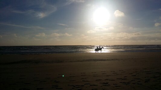 Horse riding beach sandy beach