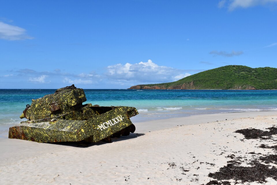 Puerto rico culebra flamenco beach photo