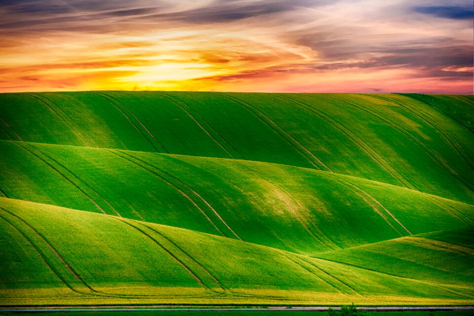 Rural outdoor field
