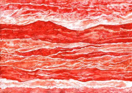 Glacis acryliques au couteau de la rivière amère (série) 