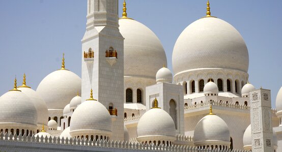 White mosque abu dhabi religion photo