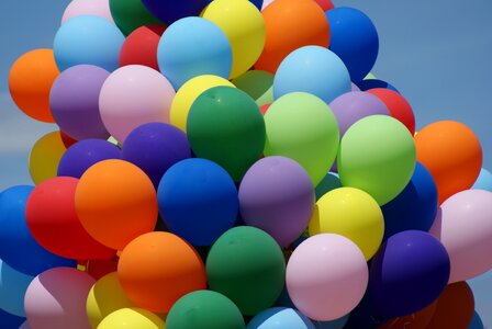 Birthday celebration helium
