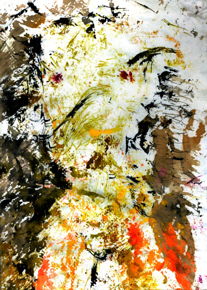 Gouache et encre de chine, 1993 Scan + Capture NX2 