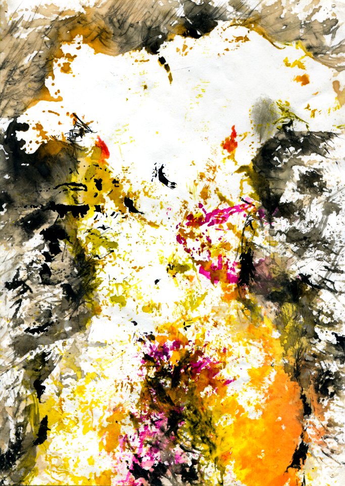 Gouache et encre de chine, 1993 Scan + Capture NX2 