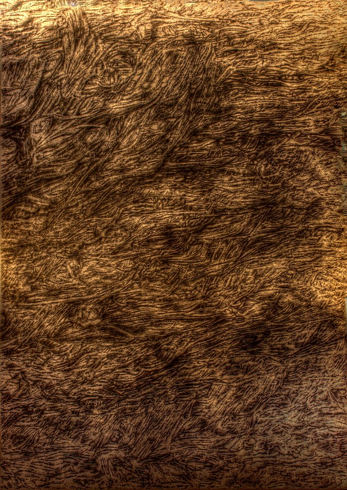 Dessin des fibres, composant la feuille de papier, au sty… 