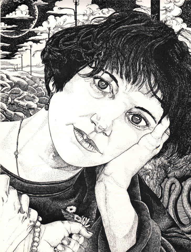 1986, rotring sur papier Pour dame_khushbu, sa mère à 2… 
