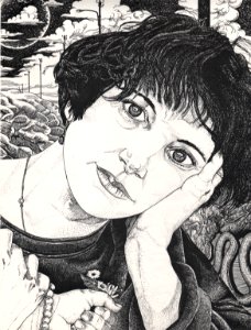1986, rotring sur papier Pour dame_khushbu, sa mère à 2… 