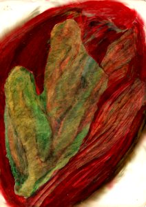 pastel à l'huile et encre, 1994/2001, View On White 
