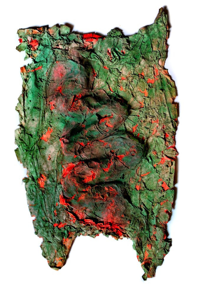 1995, Grenouille, gouache sur papier 
