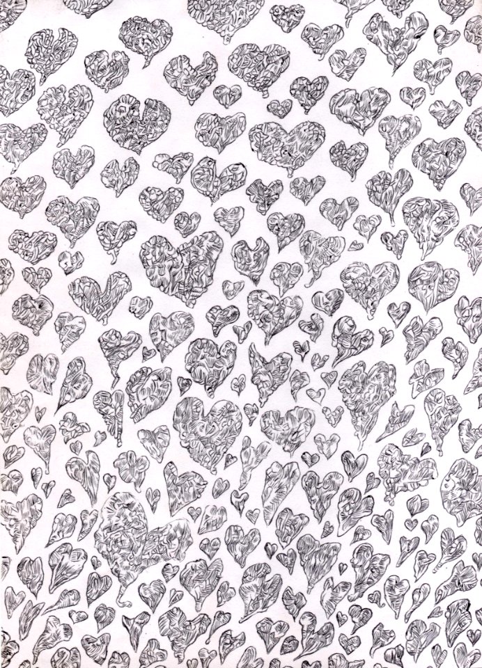 A mes filles, ballpoint, 2011 