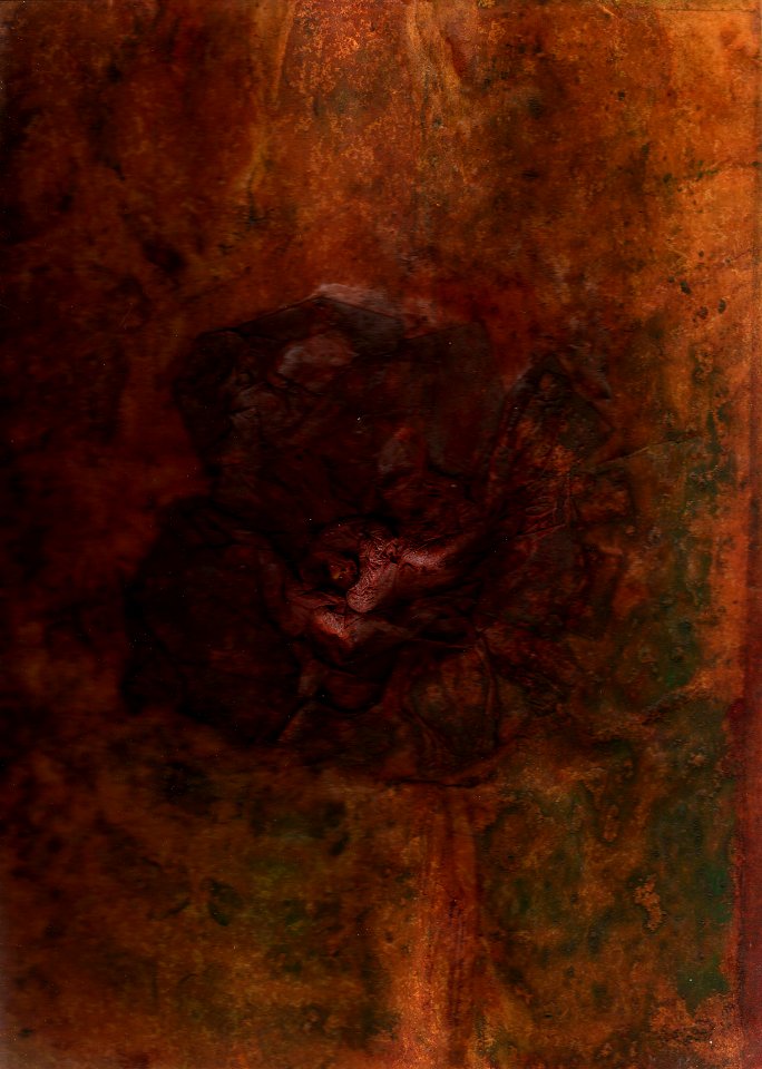 Flower, huile sur papier, 2001 Sheet of paper, le blog 