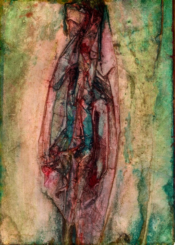 Feuille, encres sur papier, 1995 