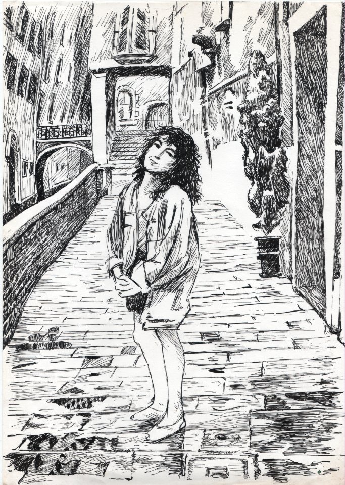 venise, encre de chine, 1992 