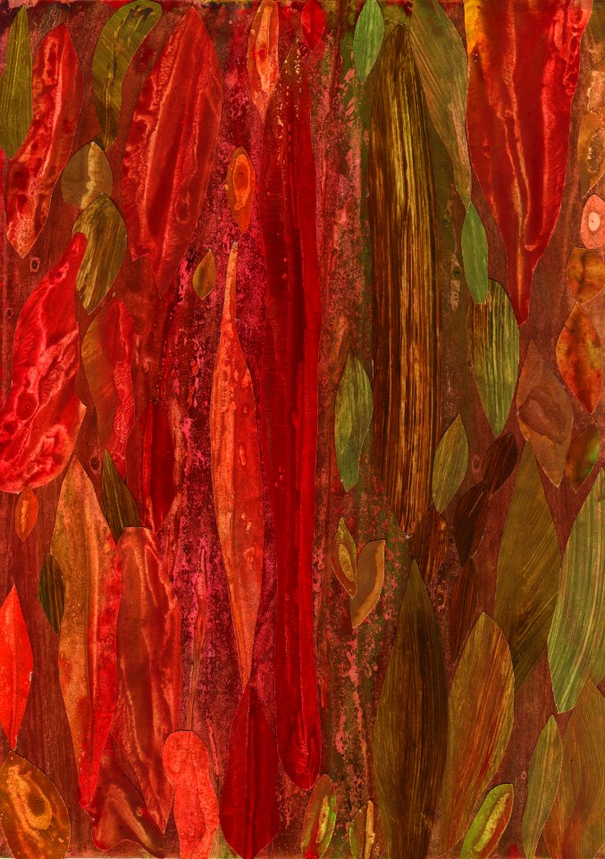 gouache sur papier découpé, 1992/2001 