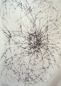 crayon à bille sur papier, 2001 