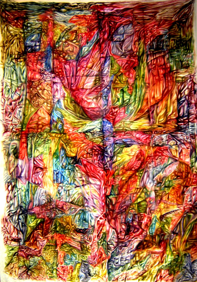 huile sur drap, 2004 