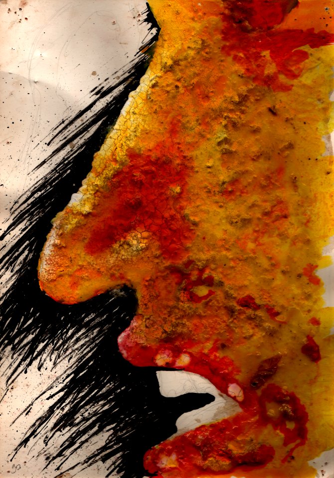 1991, gouache et encre sur papier 