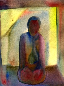 (variation sur Zorah) aquarelle, 1994 