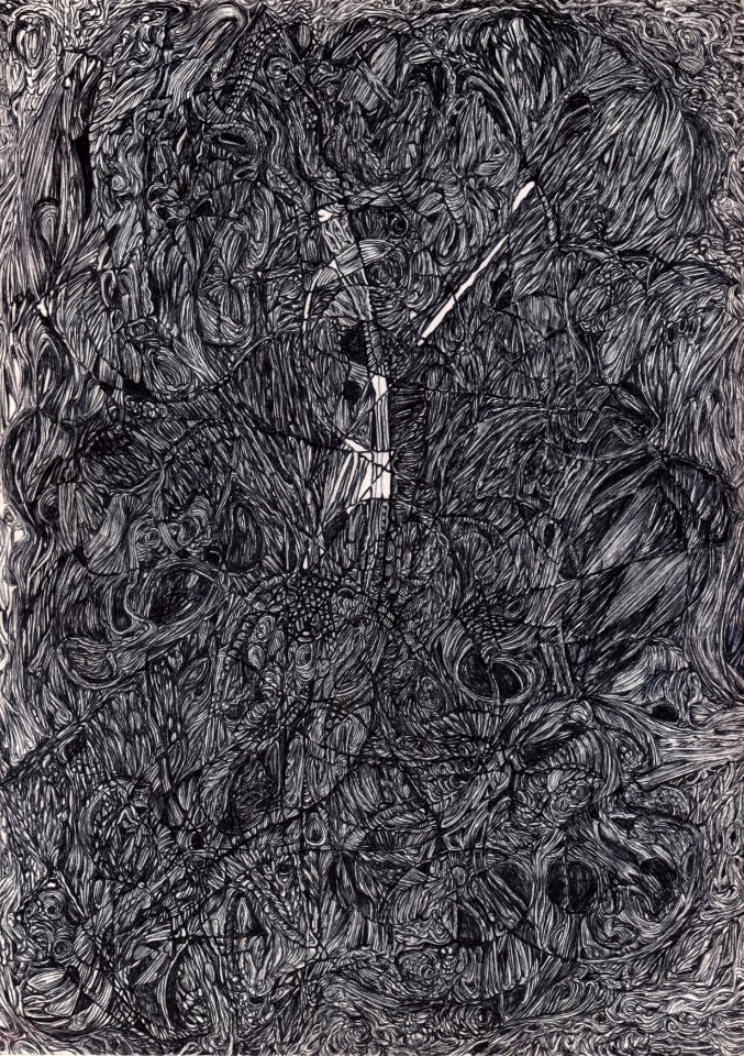 crayon à bille, 2001 