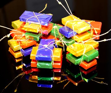 Chocolate packed decoration