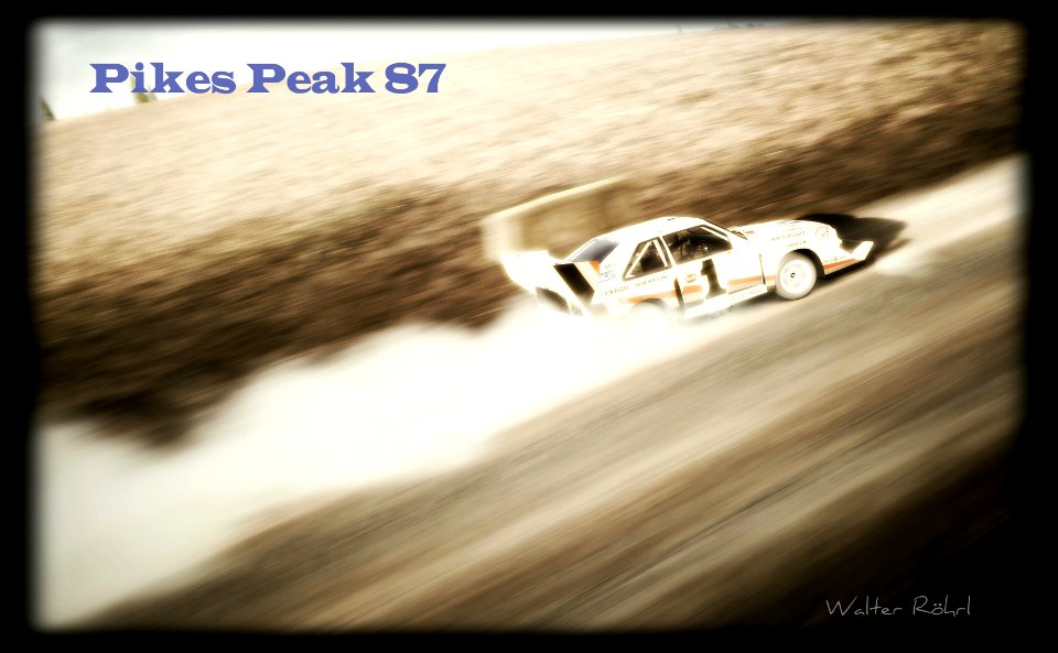 Walter Röhrl/Audi Quattro S1 Pikes Peak 87 (Advert). 