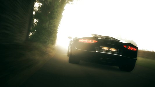Aventador in the mist. 