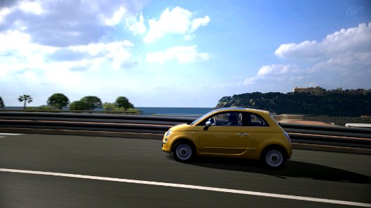Fiat 500 @ Monaco (Unedited shot). 