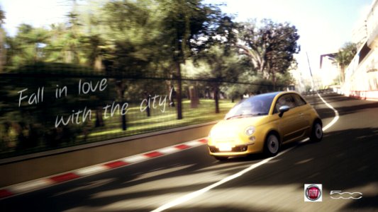 Fiat 500 @ Monaco (Advert 1). photo