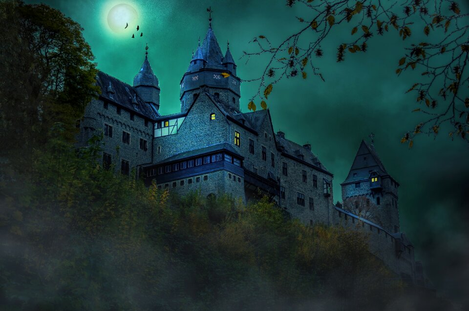 Moon mystical atmospheric