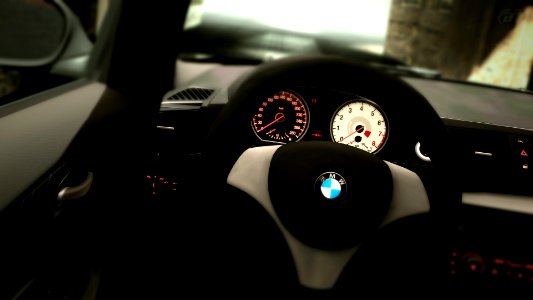 BMW tii (in the drivers seat). 