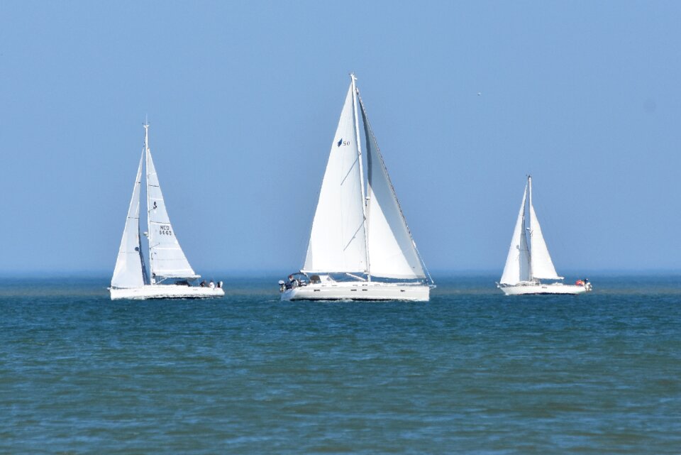 Sailing boat ocean sea photo