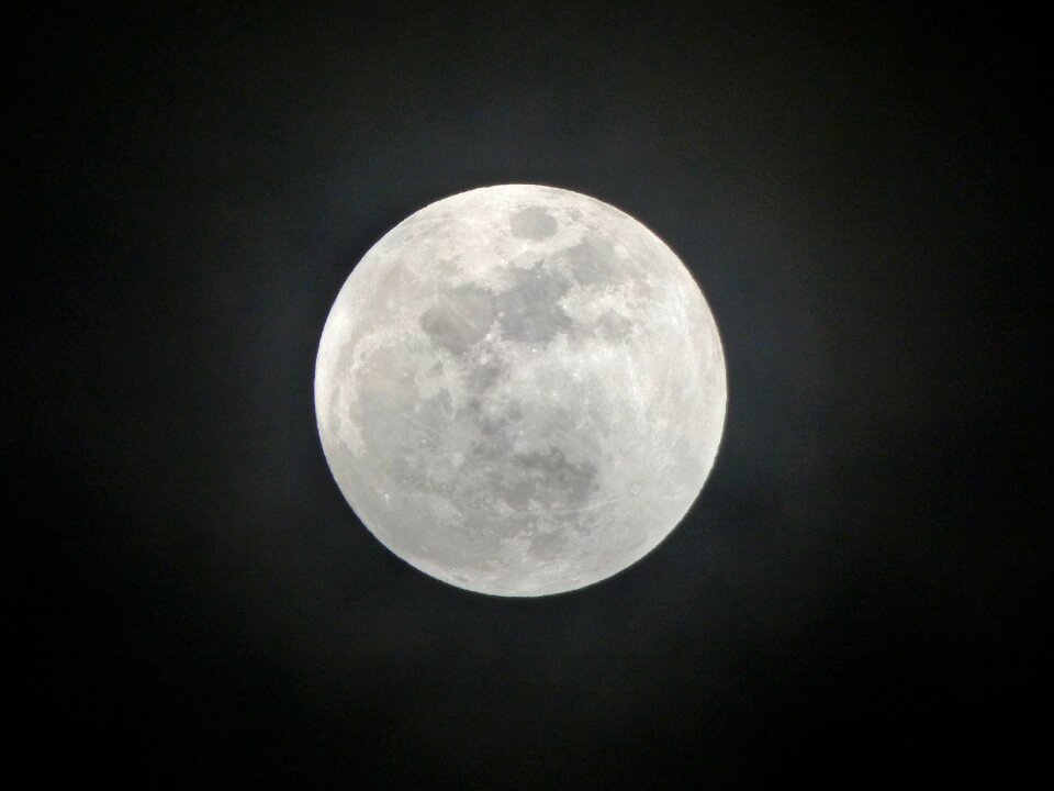 Moonlight halo night