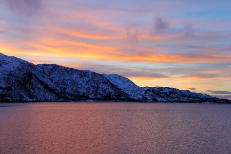 Red blue reflection photo