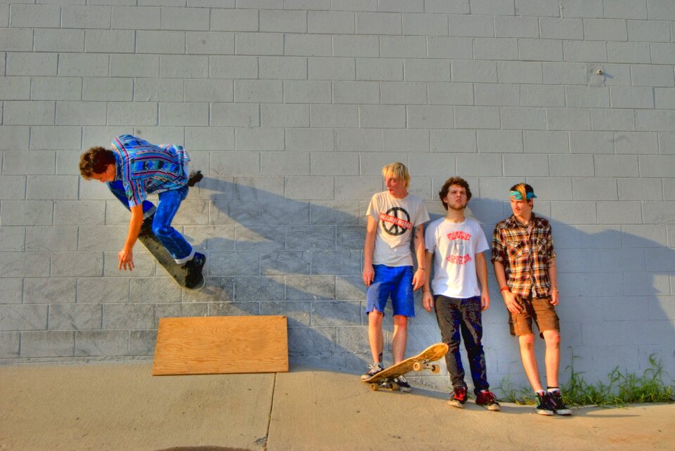 Skateboard young men youth