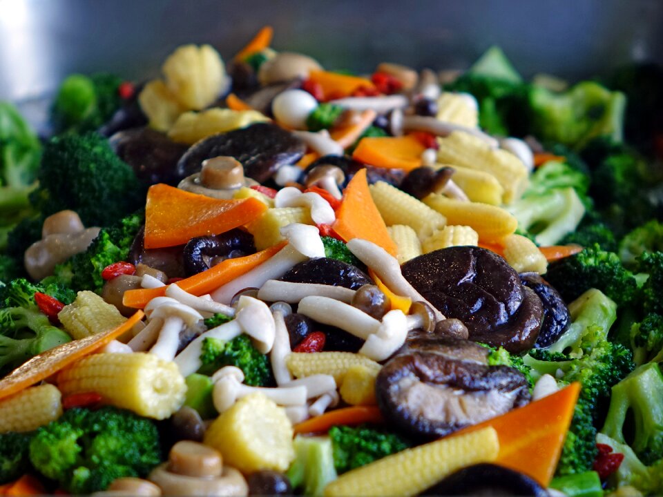 Carrot broccoli vegetarian