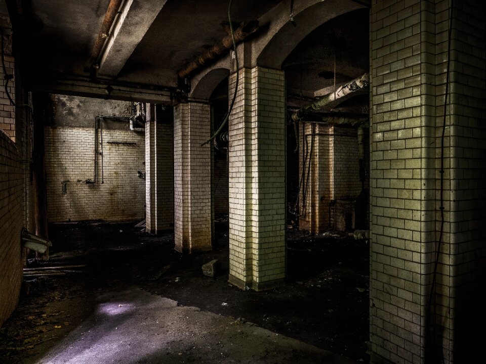 Abandoned dilapidated shabby