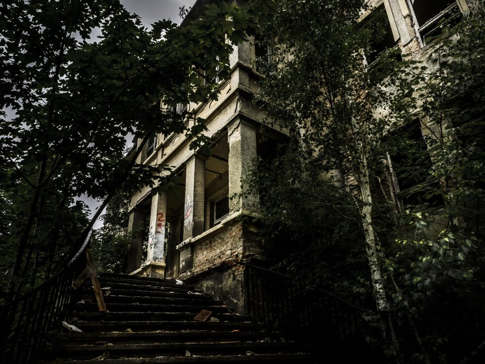 Abandoned dilapidated shabby