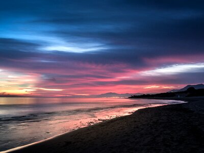 Malaga spain sky