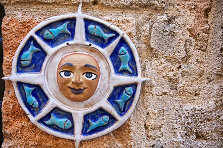 Ornaments blue solar