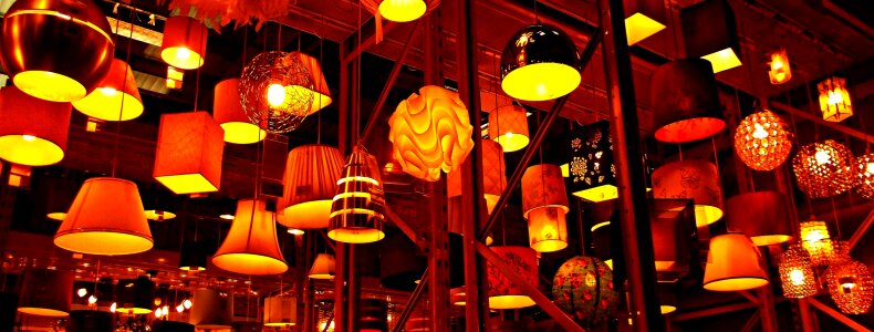 Bulbs lamps illuminated
