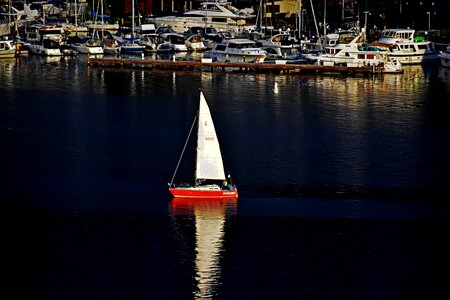 Boat sail sea