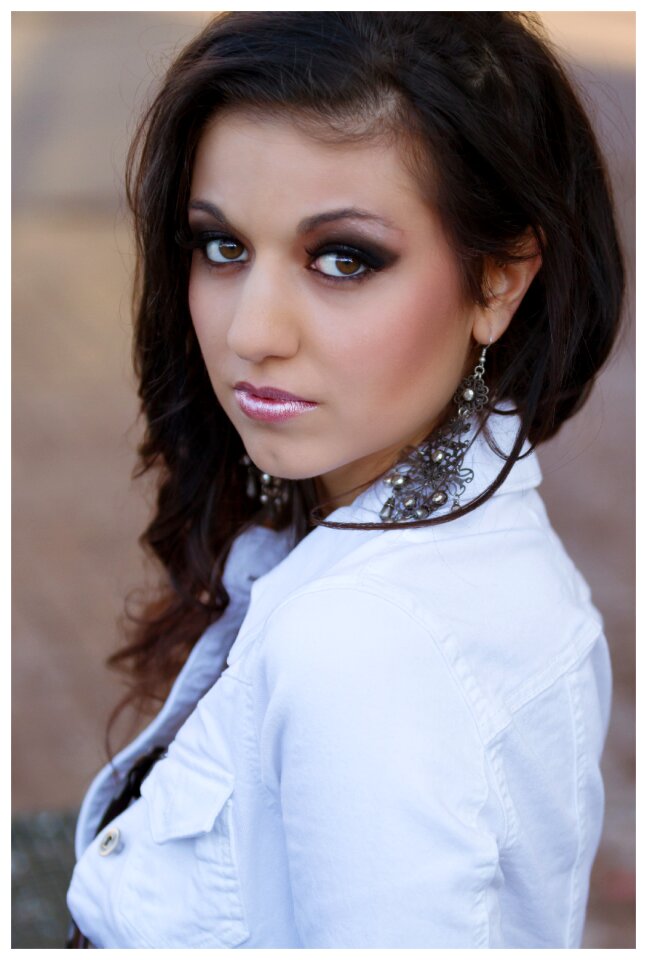 Young woman face