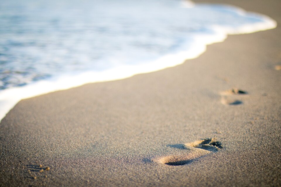 Sand water summer photo