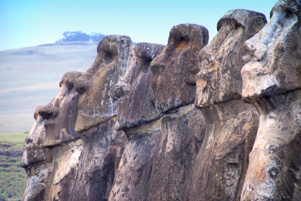 Rapa nui moai sculpture