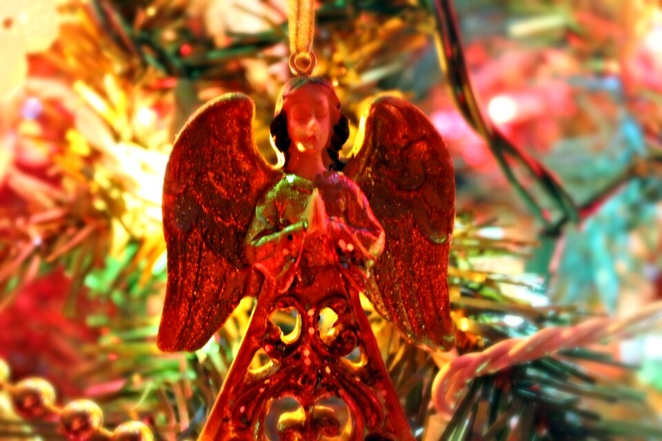 Close up angel holiday