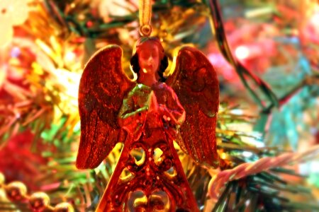 Close up angel holiday photo