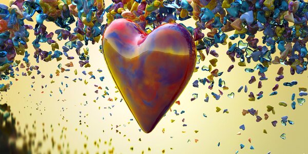 Love heart valentine