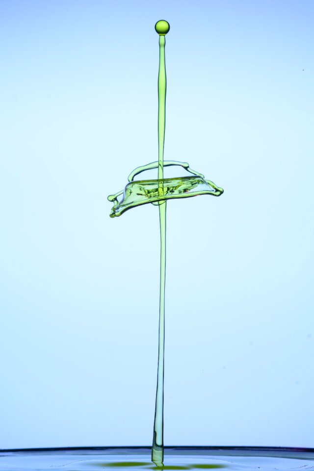 Liquid drop of water water splashes