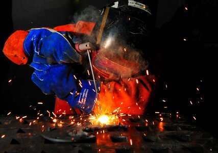 Weld welding fire