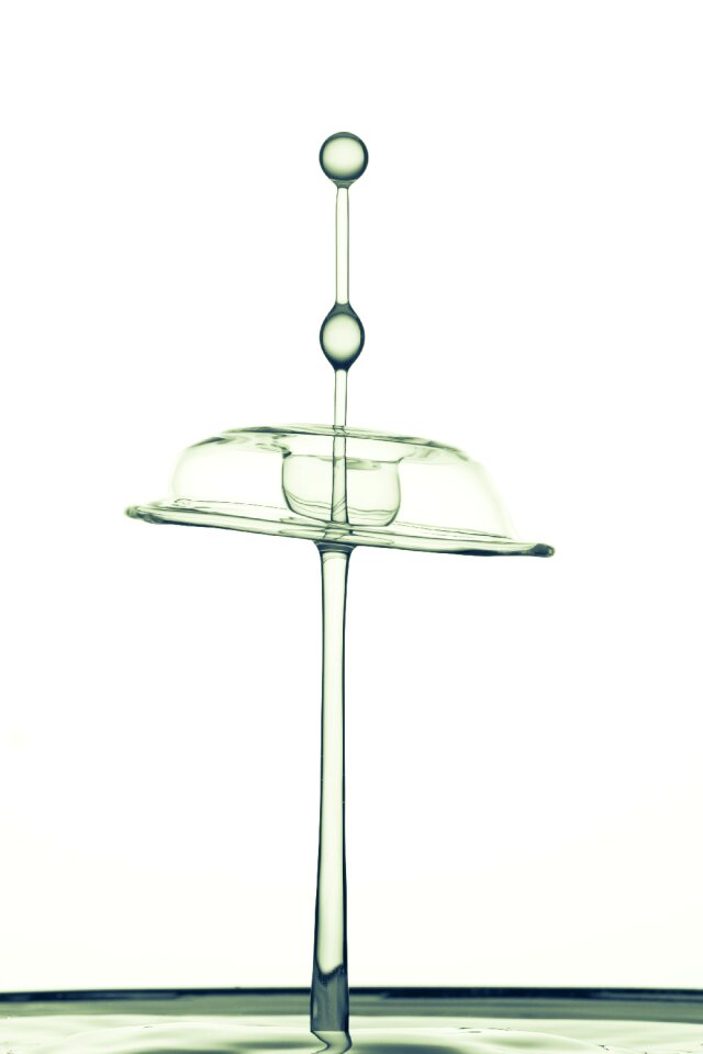 Liquid drop of water water splashes